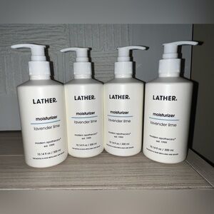 LATHER CLEAN PRODUCT- Lavender Lime Moisturizer -    Set of 4